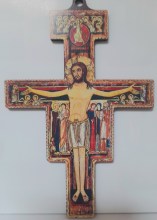 Icône religieuse, le christ de Saint Damien 14 cm
